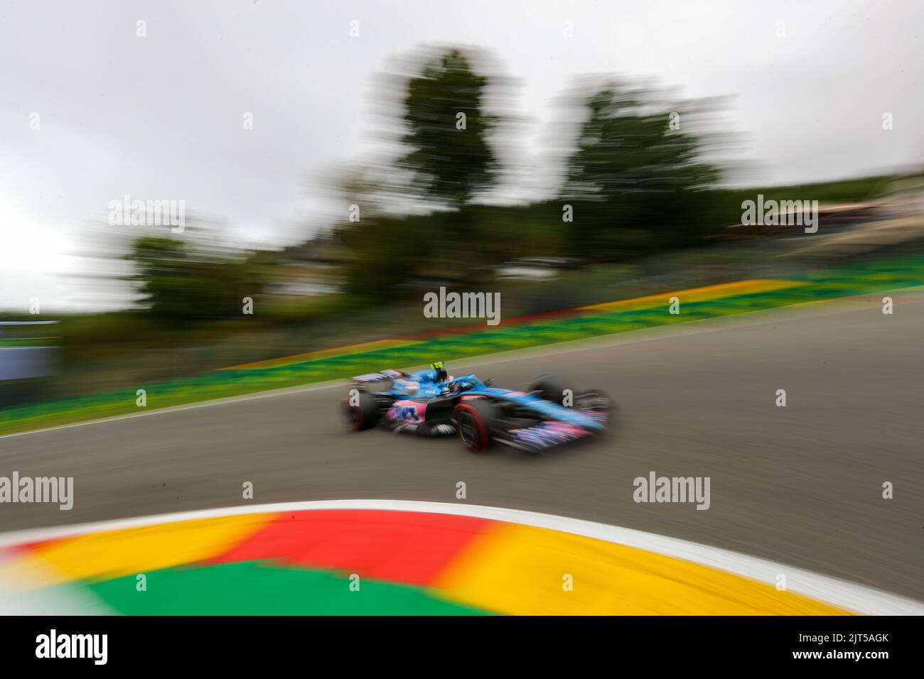 Spa Francorchamps, Vallonia, Belgique. 27th août 2022. Esteban Ocon(FRA) Alpine A522 (Credit image: © Alessio de Marco/ZUMA Press Wire) Banque D'Images