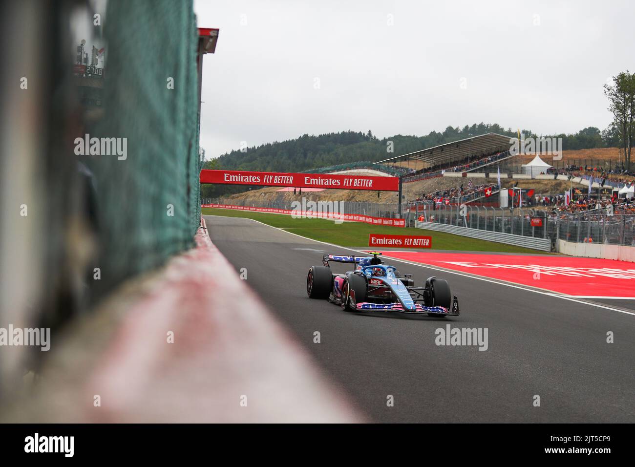 Spa Francorchamps, Vallonia, Belgique. 27th août 2022. Esteban Ocon(FRA) Alpine A522 (Credit image: © Alessio de Marco/ZUMA Press Wire) Banque D'Images