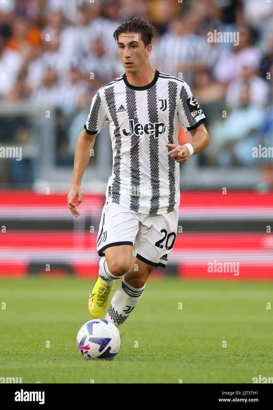 Turin, Italie, le 27th août 2022. Fabio Miretti de Juventus lors du match de la série A au stade Allianz, à Turin. Le crédit photo devrait se lire: Jonathan Moscrop / Sportimage Banque D'Images