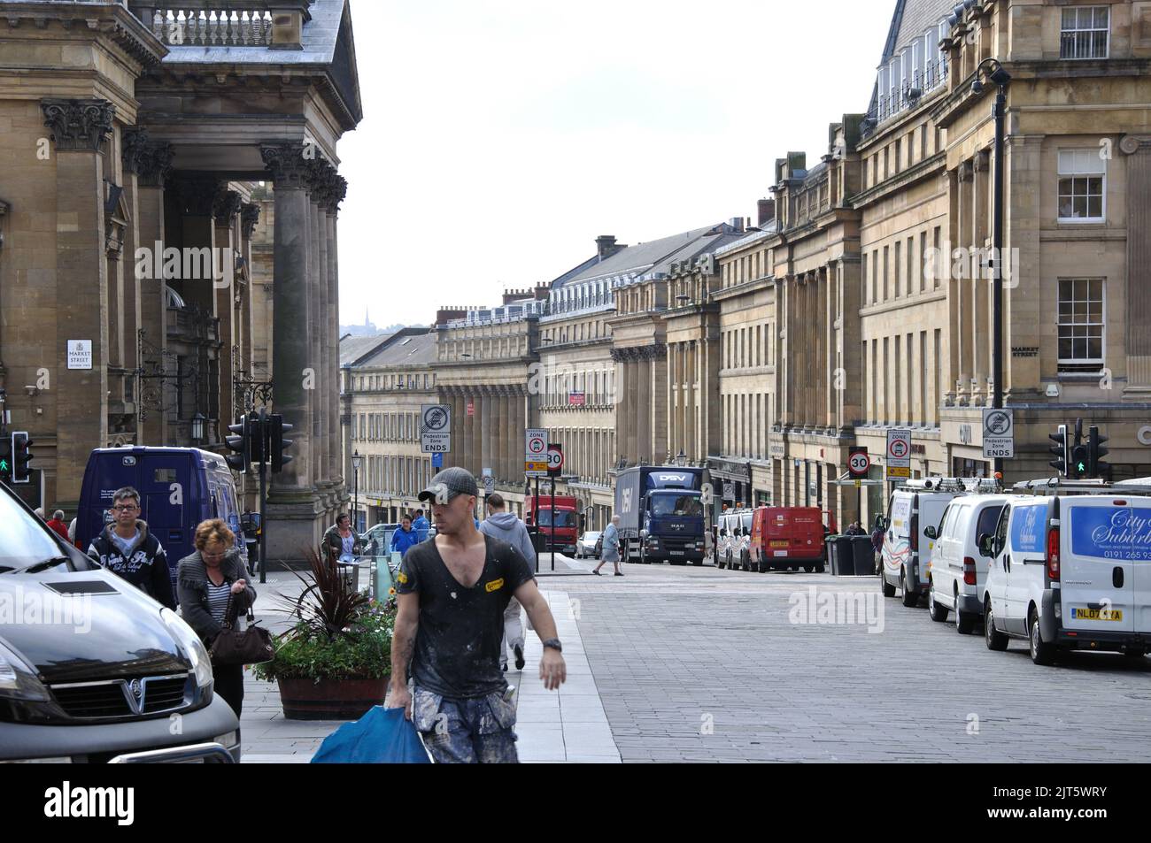 Grey Street, Newcastle upon Tyne Banque D'Images