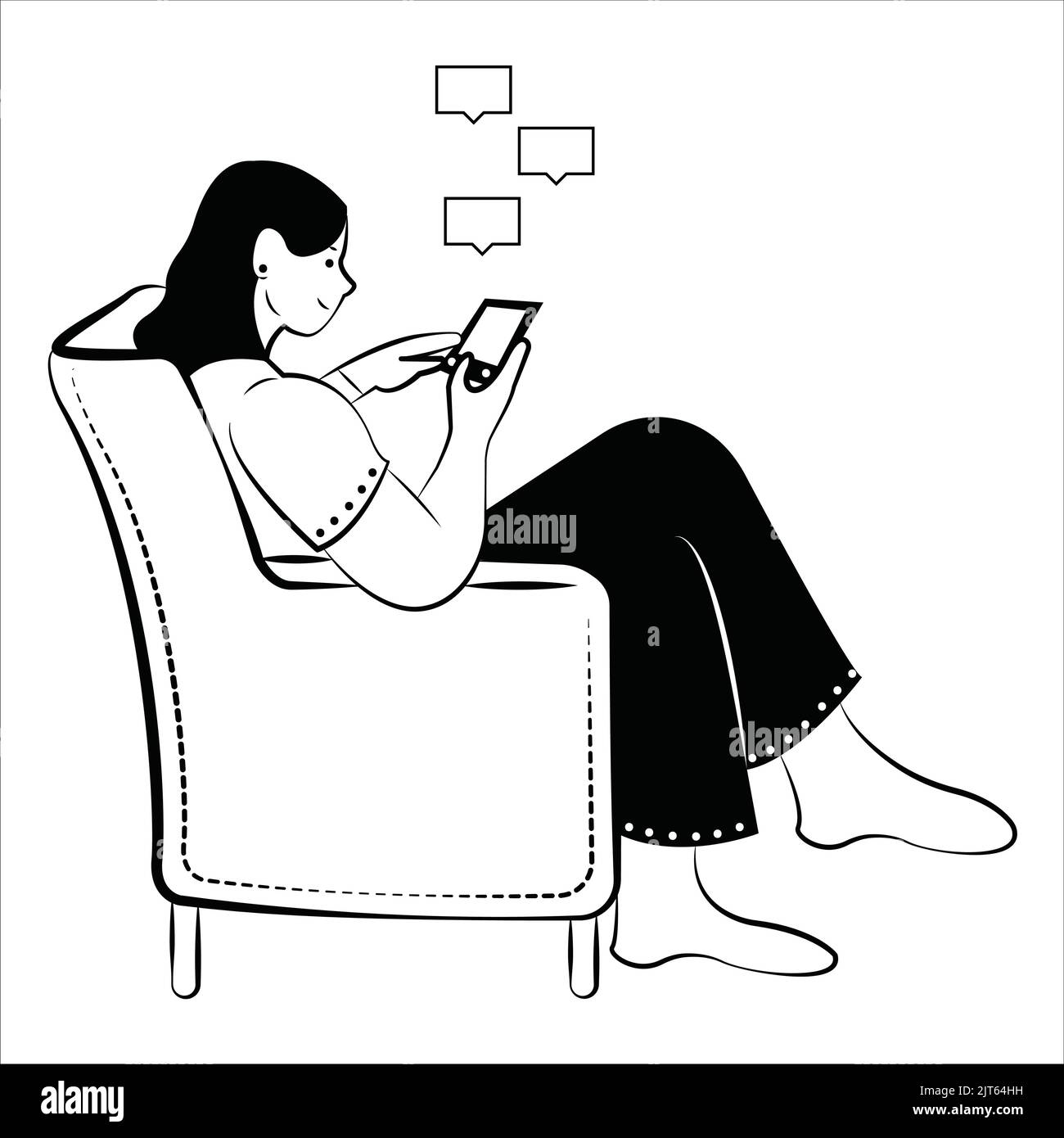 Jeunes discutant Banque d&amp;#39;images vectorielles - Alamy