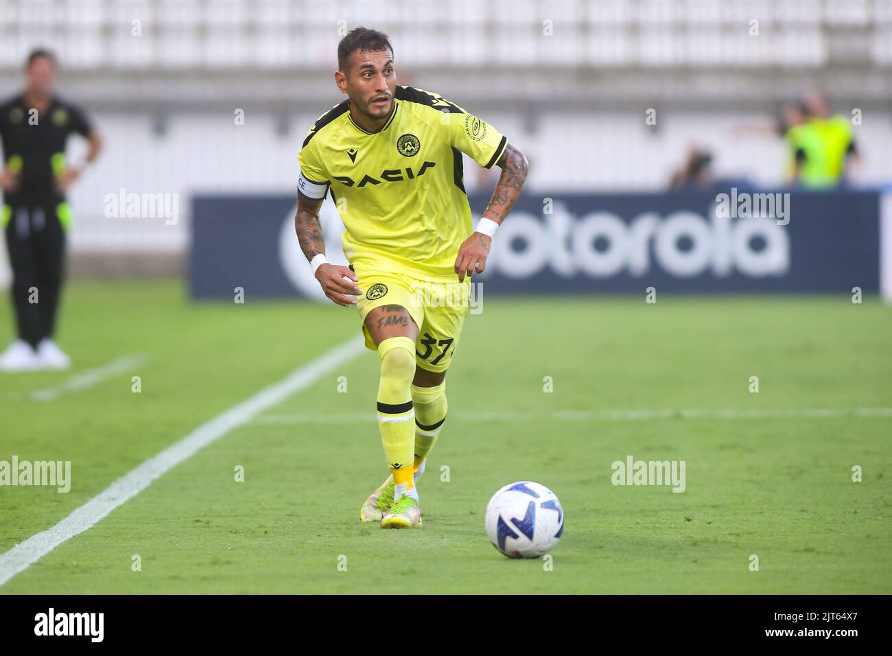 Foto Claudio Grassi/Lapresse 26 Agosto 2022 - Monza, Italia - sport, calcio - Monza vs Udinese - Campionato italiano di calcio Serie A TIM 2022/2023 - U-Power Stadium. Nella foto: Roberto Pereyra (#37 Udinese) 26 août 2022 Monza, Italie - sport, calcio - AC Monza vs Udinese Calcio - Italien Serie A TIM football Championship 2022/2023 - U-Power Stadium. Dans la photo: Roberto Pereyra (#37 Udinese) Banque D'Images
