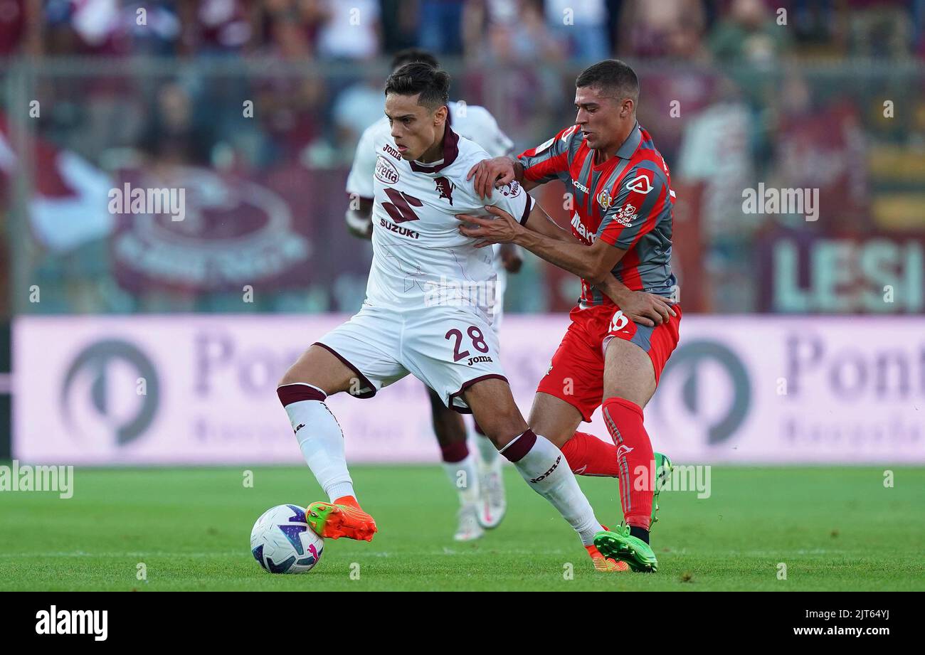 Foto Spada/Lapresse 27 Agosto 2022 - Cremona, Italia - sport, calcio - Cremonese vs Torino - Campionato italiano di calcio Serie A TIM 2022/2023 - Stadio Zini Nella foto: Samuele Ricci 27 août 2022 Cremona , Italie - sport, calcio - Cremonese vs Torino- Italien Serie A Championnat de football 2022/2023 - Stade Zini. Dans la photo: Samuele Ricci Banque D'Images