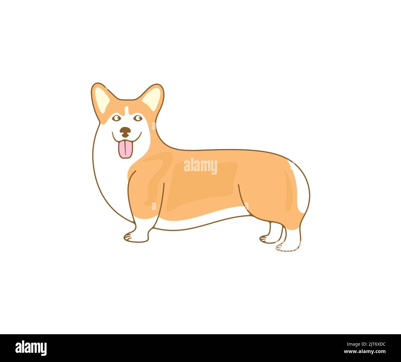 Corgi gallois, corgi gallois Pembroke et gilet corgi gallois, chien, logo. Animaux, animaux de compagnie, magasin d'animaux de compagnie et clinique vétérinaire, conception de vecteur Illustration de Vecteur