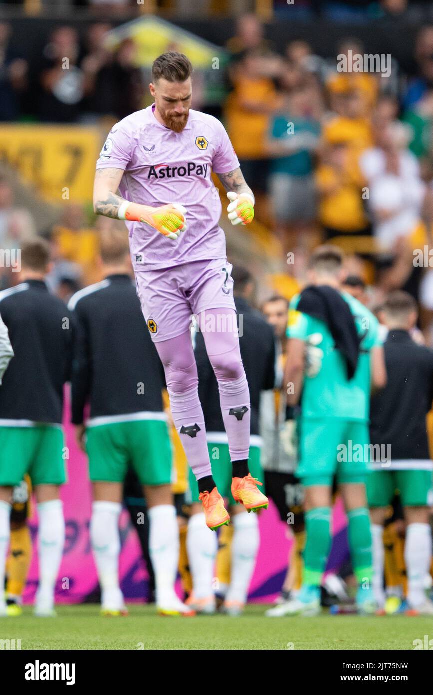 Jos S‡ de Wolf's se réchauffe avant le match de la Premier League entre Wolverhampton Wanderers et Newcastle United à Molineux, Wolverhampton, le dimanche 28th août 2022. Banque D'Images