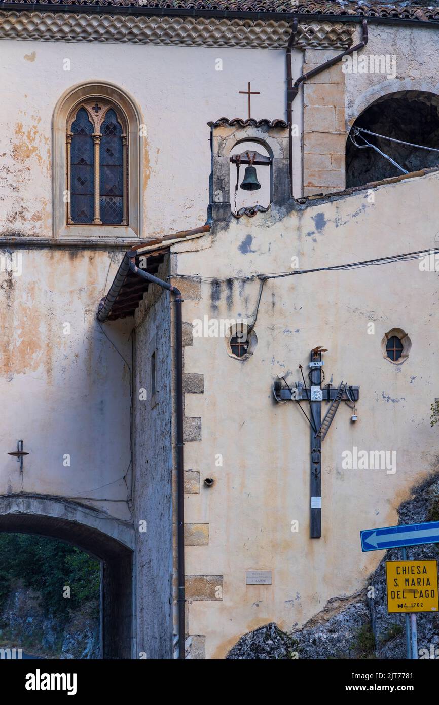 Eglise de Santa Maria Annunziata, Scanno, province de l'Aquila, région des Abruzzes, Italie Banque D'Images