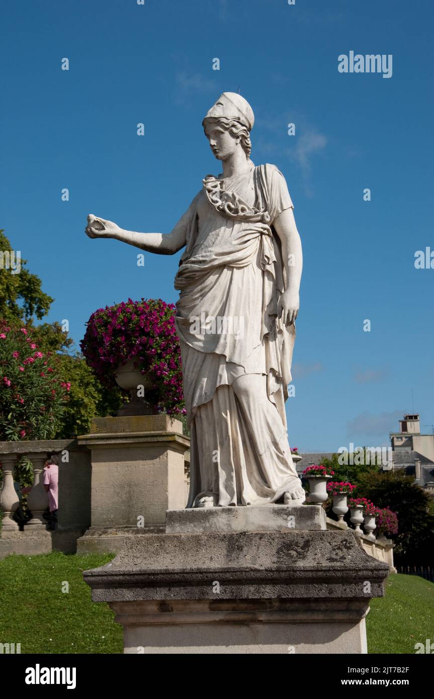 Statue, jardin du Luxembourg, Paris, France Banque D'Images