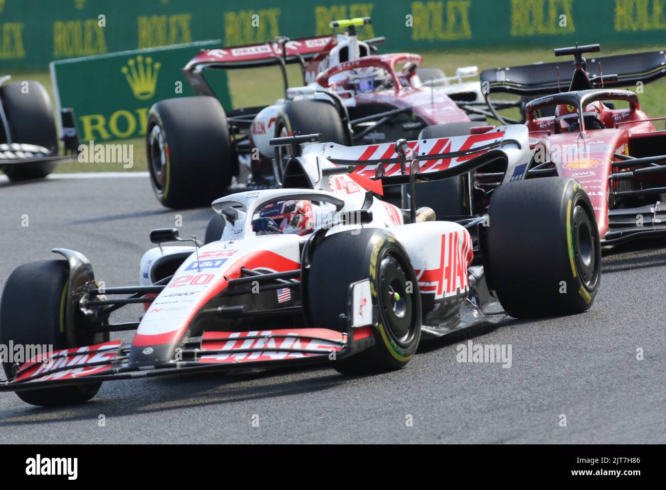 Spa, Belgique. 28th août 2022. SPA-FRANCORCHAMPS, Belgique. , . #20, Kevin MAGNUSSEN, DEN, équipe Haas F1, VF-22, Moteur F065, crédit: SPP Sport presse photo. /Alamy Live News Credit: SPP Sport Press photo. /Alamy Live News Banque D'Images