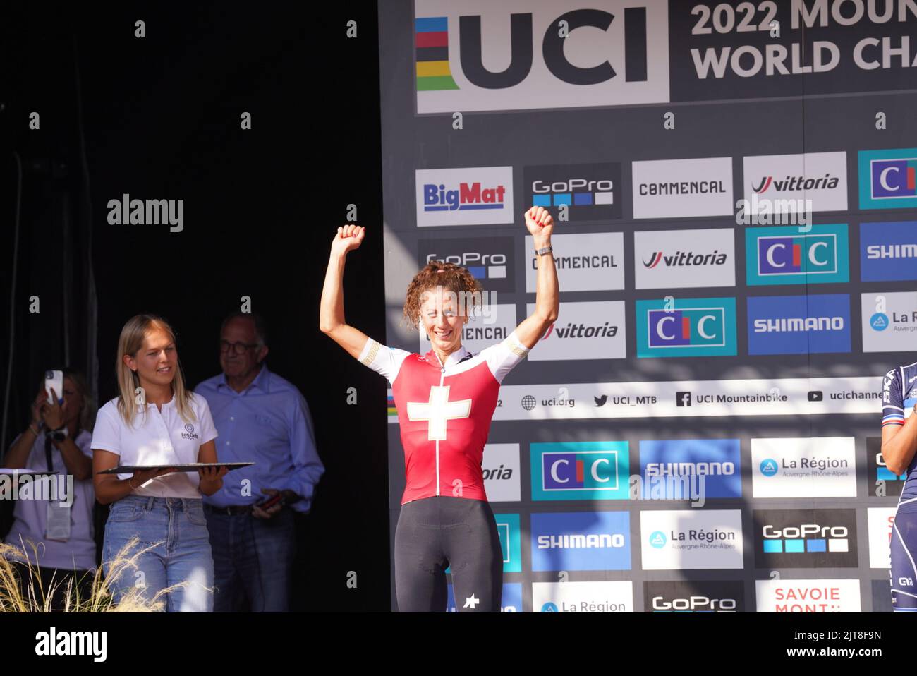 NEFF Jolanda lors du Podium UCI Mountain Bike World Championships in