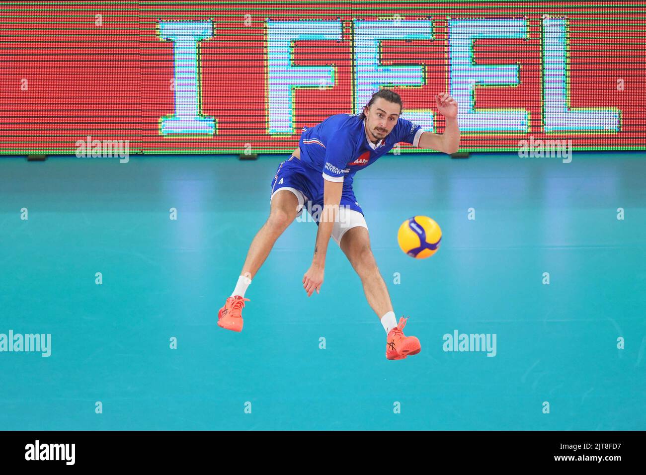 Jean Patry (France). Championnat du monde de volley 2022. Banque D'Images