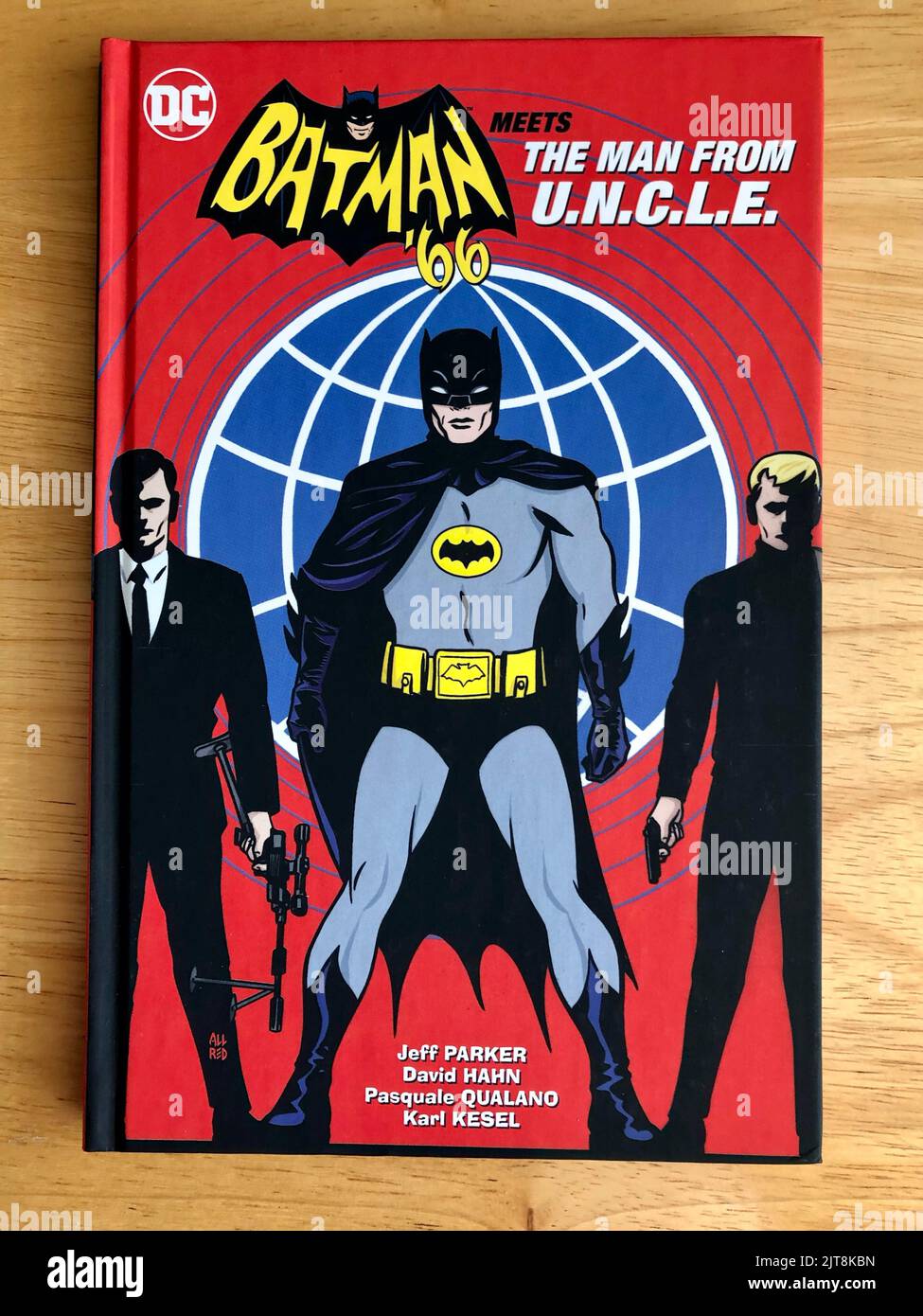 La couverture d'Adam West, Batman rencontre l'oncle de la forme de l'Homme Banque D'Images
