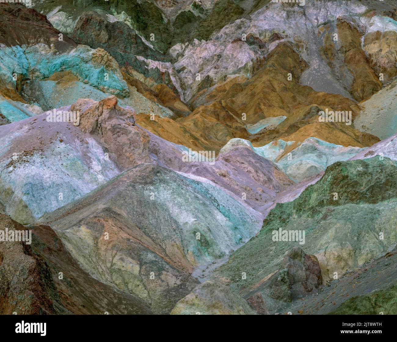 Palette d'artistes, la Death Valley National Park, California Banque D'Images