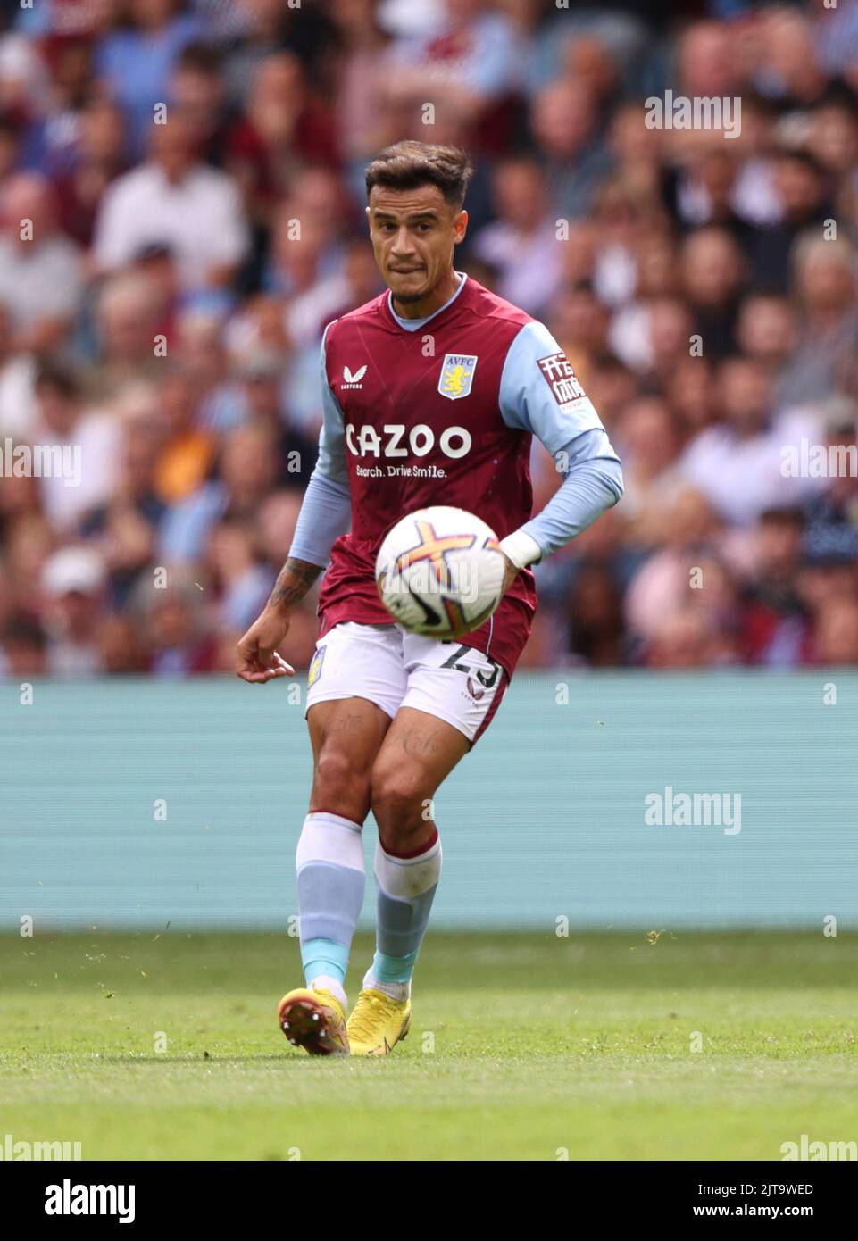 Birmingham, Royaume-Uni. 28th août 2022. Philippe Coutinho (AV) au match Aston Villa v West Ham United EPL, à Villa Park, Birmingham, Royaume-Uni sur 28 août 2022. Crédit : Paul Marriott/Alay Live News Banque D'Images Birmingham, Royaume-Uni. 28th août 2022. Philippe Coutinho (AV) au match Aston Villa v West Ham United EPL, à Villa Park, Birmingham, Royaume-Uni sur 28 août 2022. Crédit : Paul Marriott/Alay Live News Banque D'Images