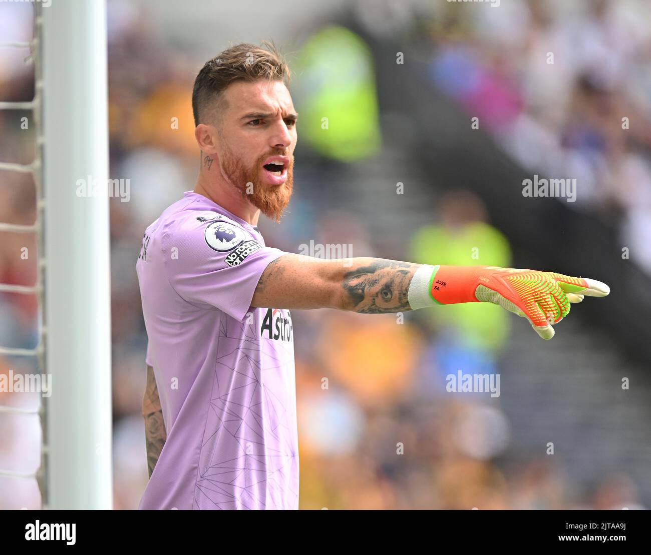 20 août 2022 - Tottenham Hotspur v Wolverhaboton Wanderers - Premier League - Tottenham Hotspur Stadium Wolverhampton Wandererss' Jose sa pendant le match de Premier League contre Tottenham. Image : Mark pain / Alamy Live News Banque D'Images