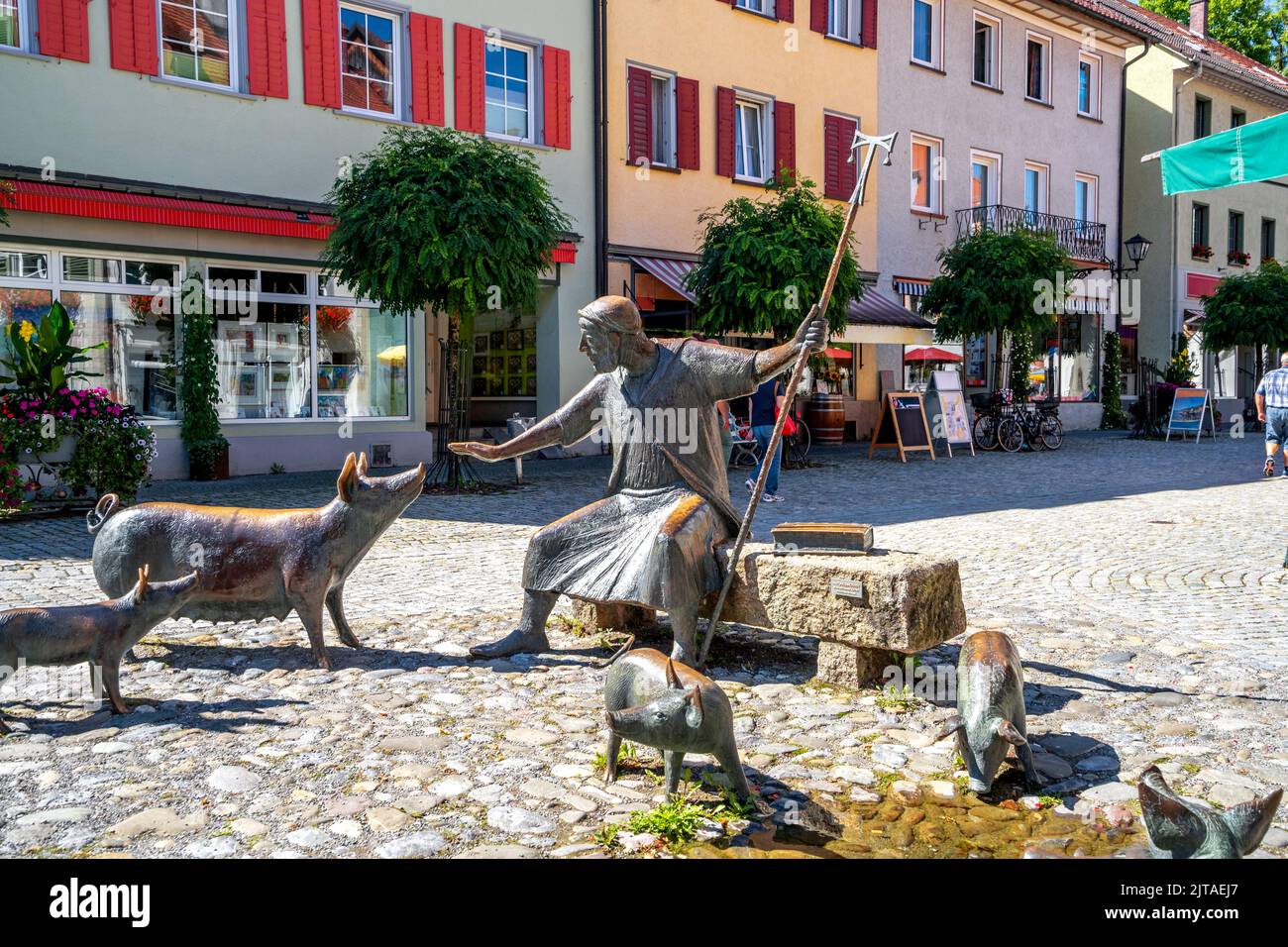 Ville historique de Wangen im Allgaeu, Allemagne Banque D'Images