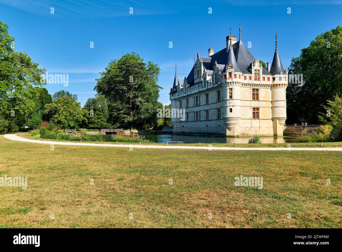 Château d'Azay le Rideau. Vallée de la Loire. France. Banque D'Images