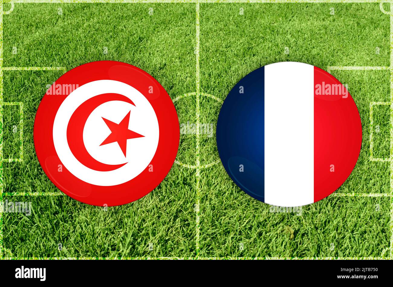 Tunisie vs france coupe du monde Banque de photographies et d’images à