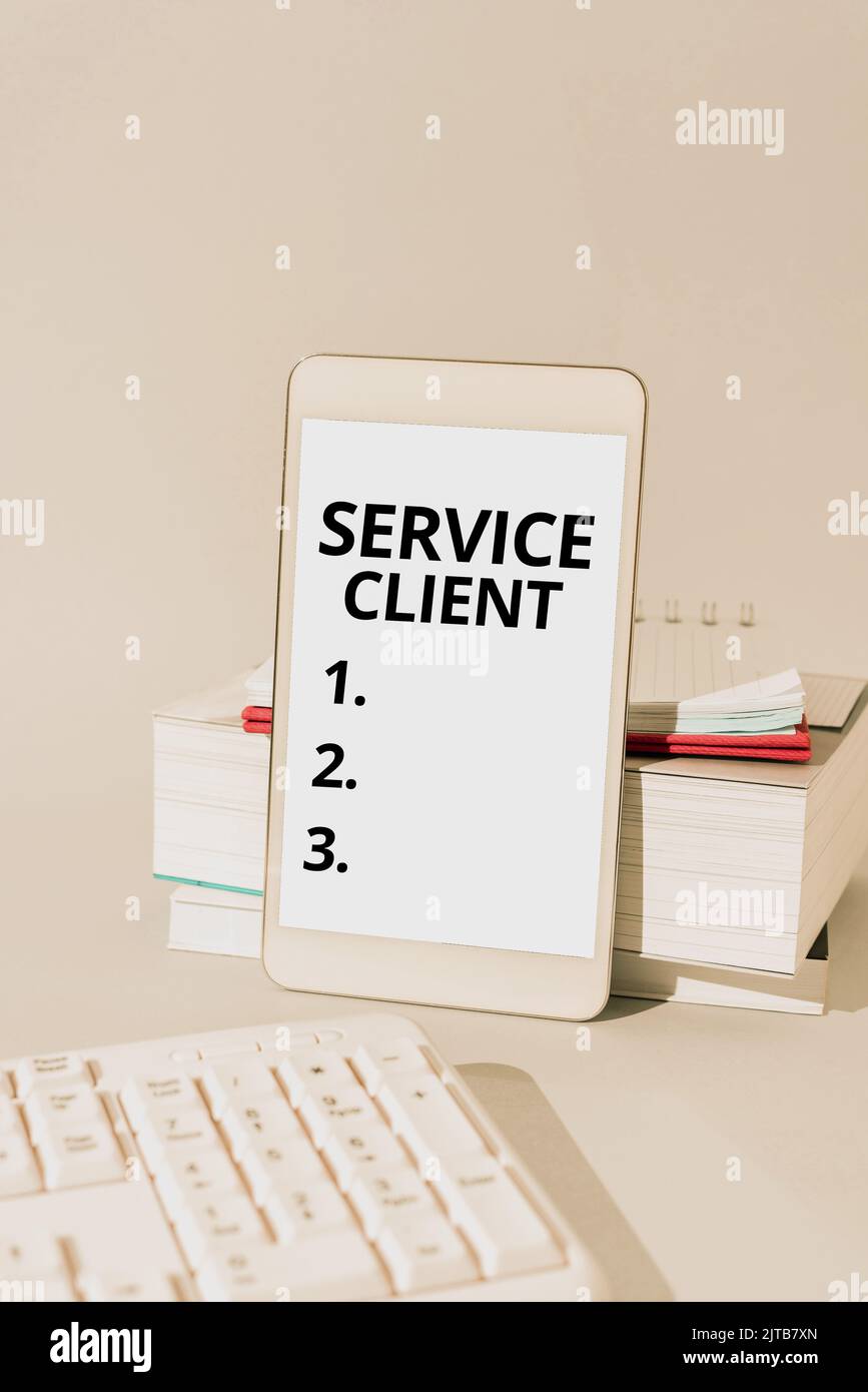 Affichage conceptuel Service ClientDealing avec la satisfaction des ...