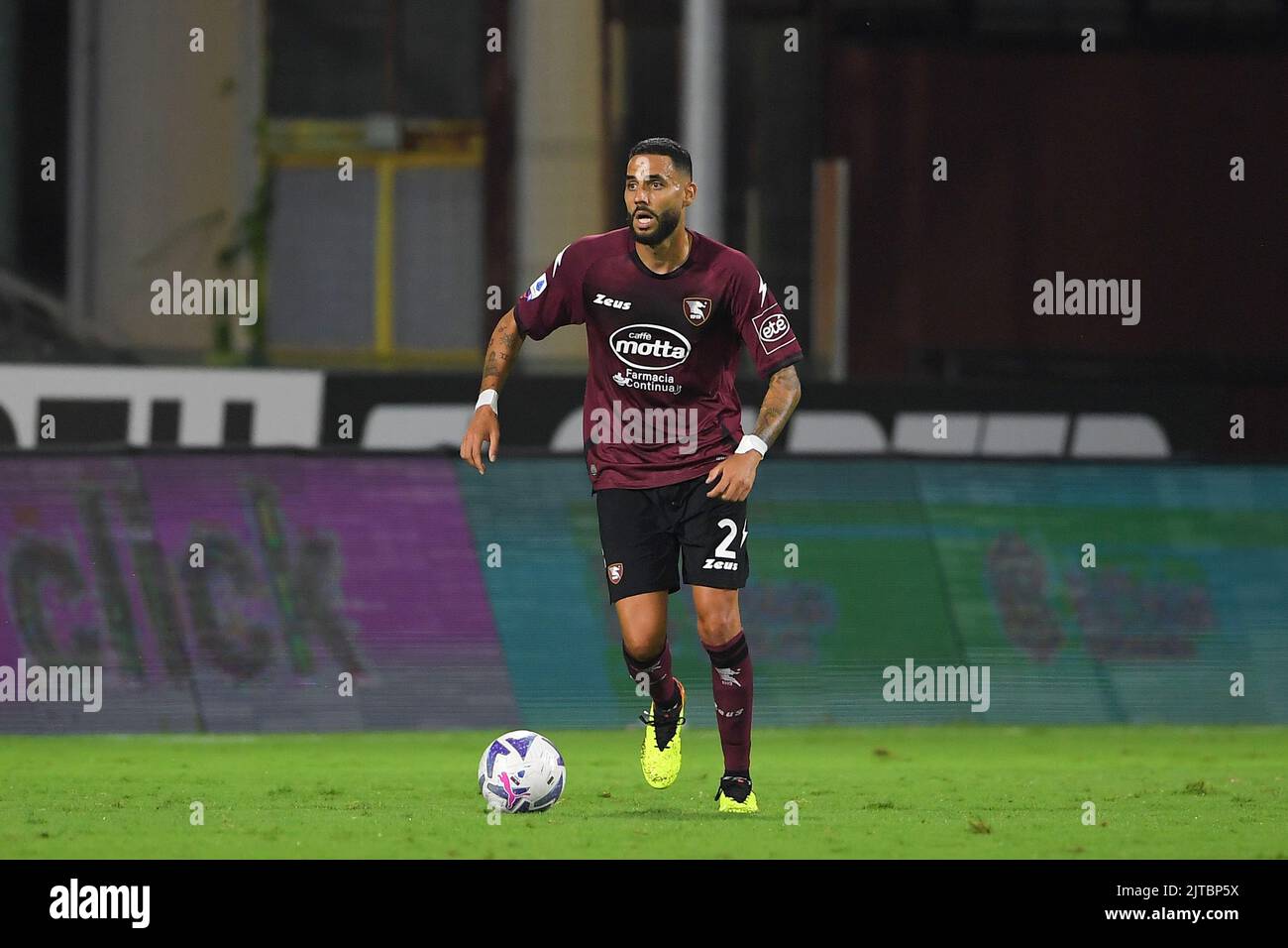 Dylan Bronn de Salernitana pendant la série Un match entre les États-Unis Salernitana 1919 et UC Sampdoria au Stadio Arechi, Salerno, Italie, le 28 août 2022. P Banque D'Images