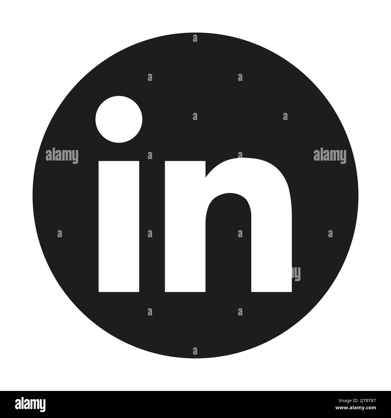 Icône de l'application LinkedIn sur les réseaux sociaux Illustration de Vecteur