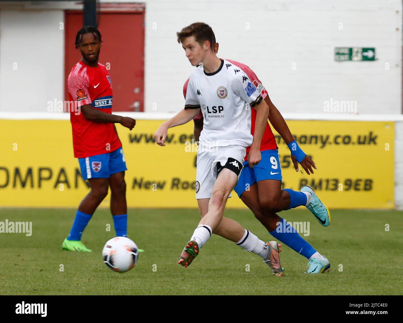 DAGENHAM ANGLETERRE - AOÛT 29 : Kellen Fisher de Bromley pendant le match de la Ligue nationale entre Dagenham et Redbridge contre Bromley à Victoria Road, Banque D'Images