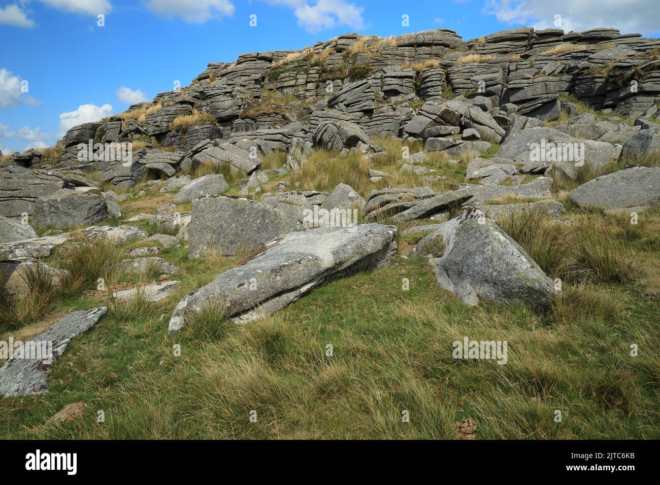 Oke tor, Dartmoor, Devon, Angleterre, Royaume-Uni Banque D'Images