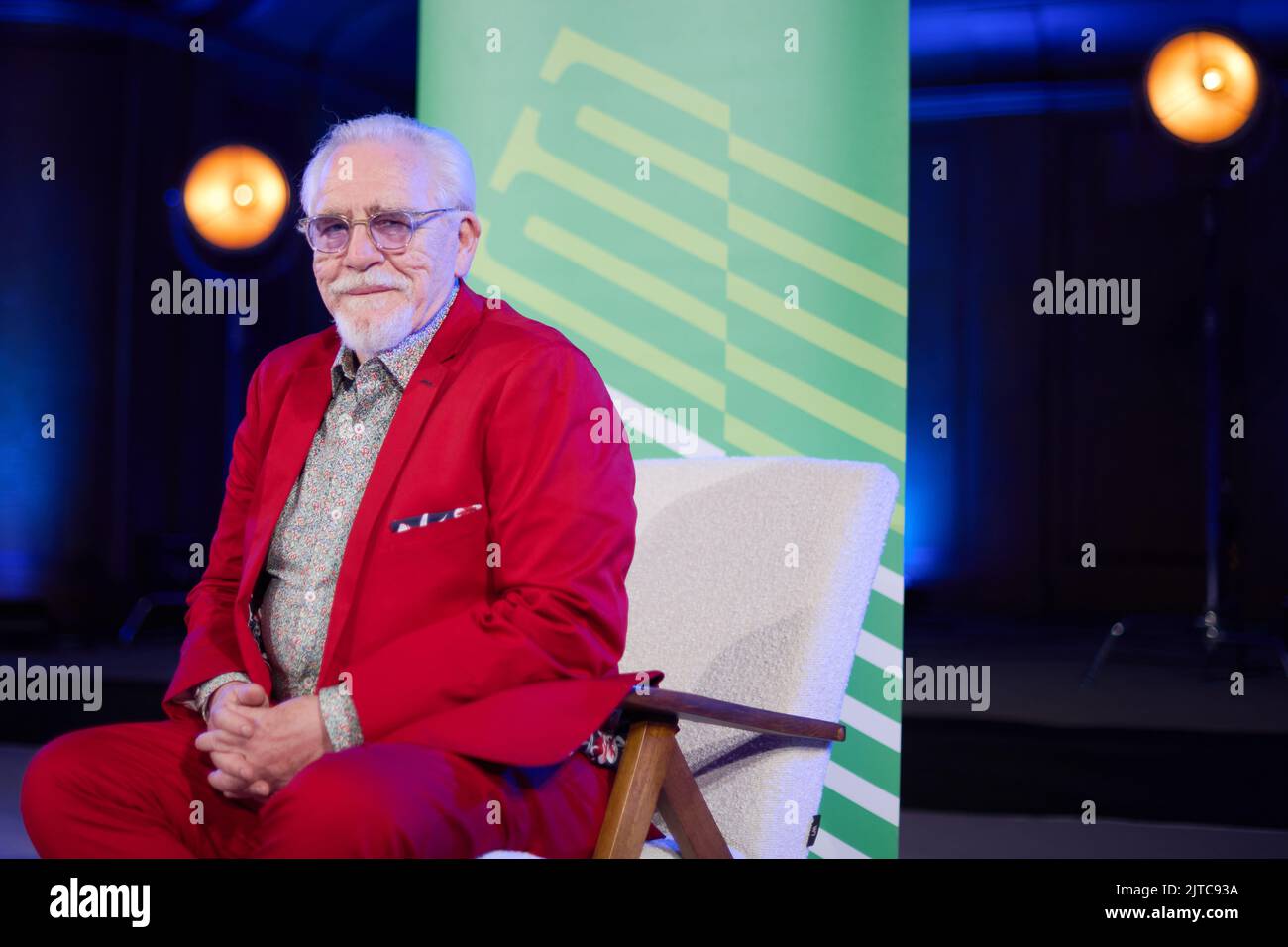 Edinburgh, Écosse, Royaume-Uni, 29 août 2022. Auteur Brian Cox au Central Hall pour une séance de photo avant son Festival International du livre d'Édimbourg. Credit sst/alamy Live News Banque D'Images