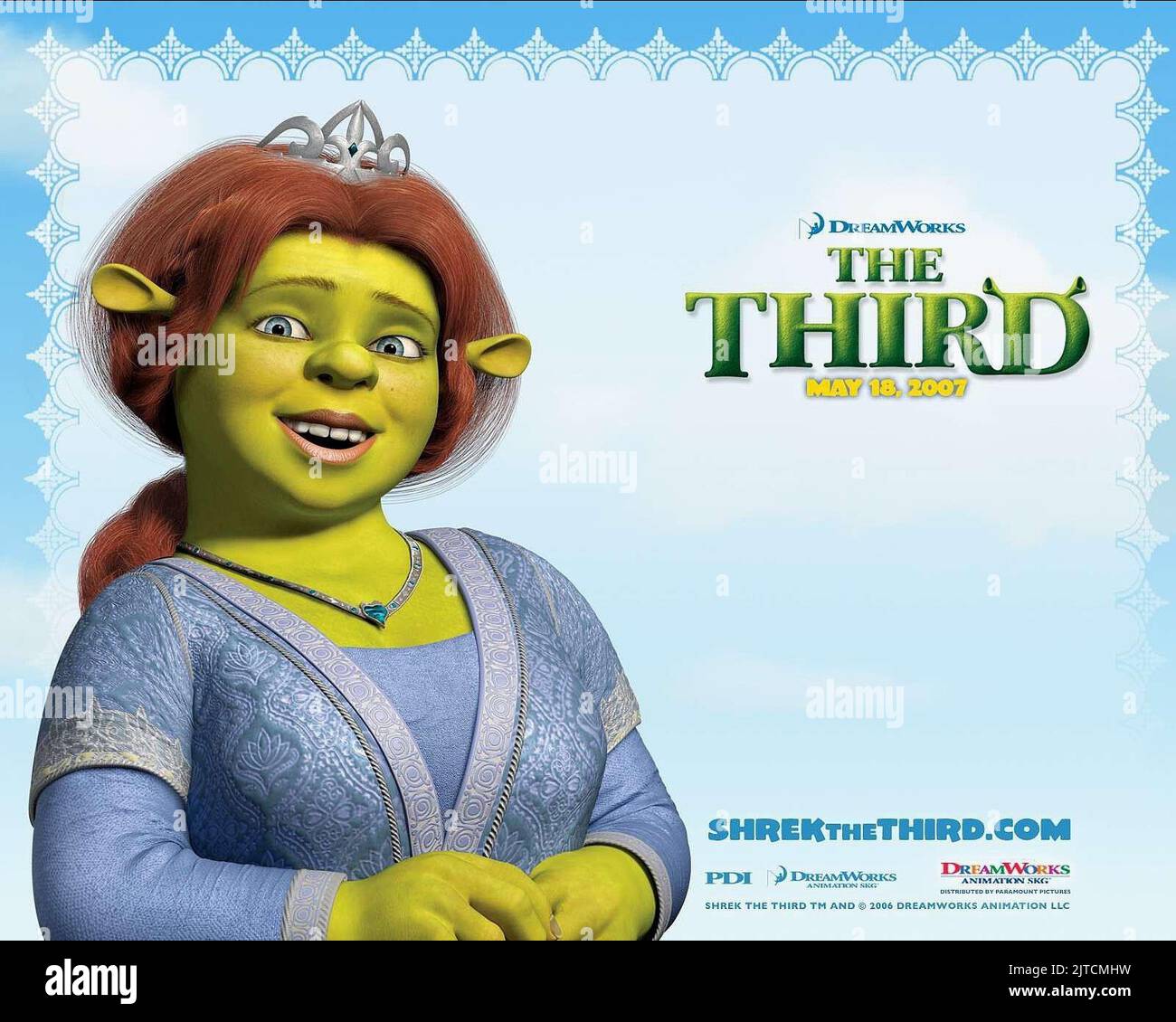 L'affiche de la princesse Fiona, Shrek le troisième, 2007 Banque D'Images