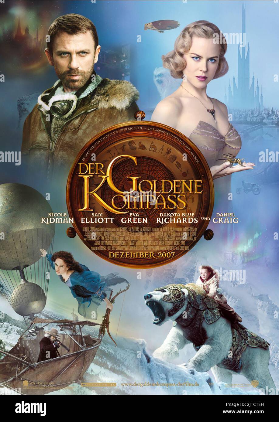 DANIEL CRAIG, NICOLE KIDMAN, EVA GREEN, DAKOTA BLUE RICHARDS, THE GOLDEN COMPASS, 2007 Banque D'Images