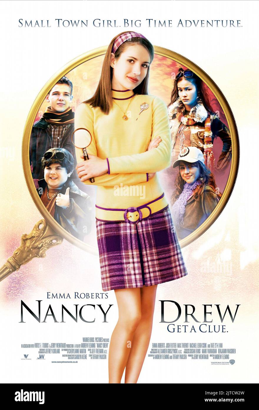 EMMA ROBERTS POSTER, Nancy Drew : LE MYSTÈRE À HOLLYWOOD HILLS, 2007 Banque D'Images