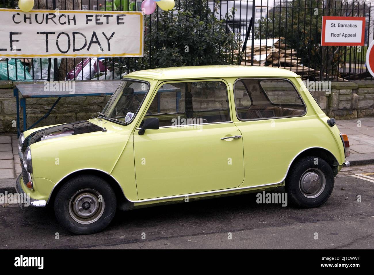 MINI VERT LIME DE M. BEAN, VACANCES DE M. BEAN, 2007 Banque D'Images