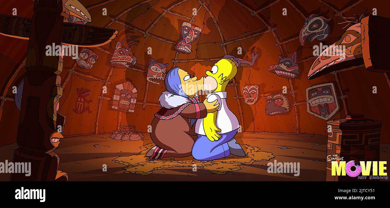 HOMER SIMPSON, Les Simpson - Le film, 2007 Banque D'Images