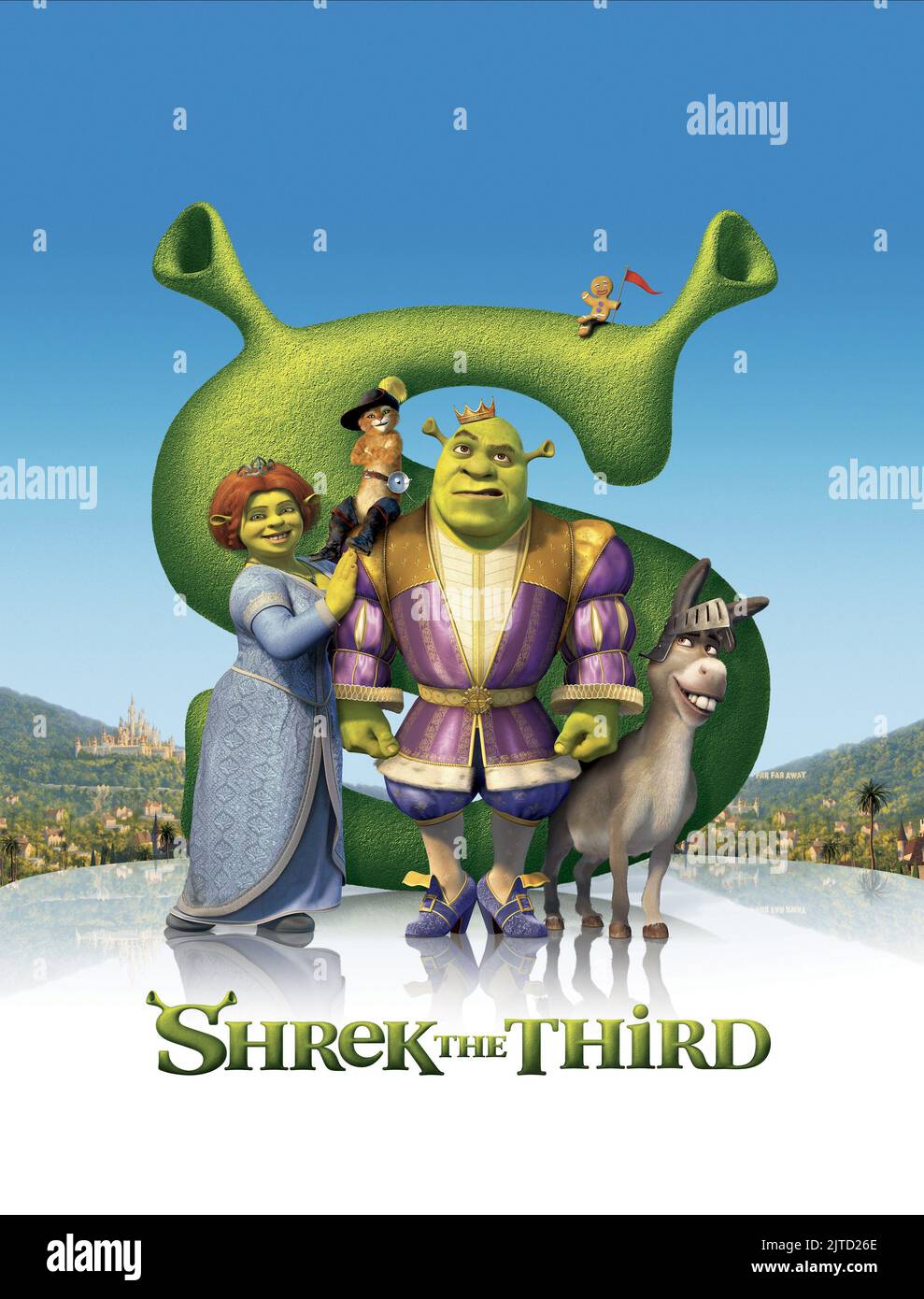La princesse Fiona, Le Chat Botté, Shrek, l'Âne, Shrek le troisième, 2007 Banque D'Images