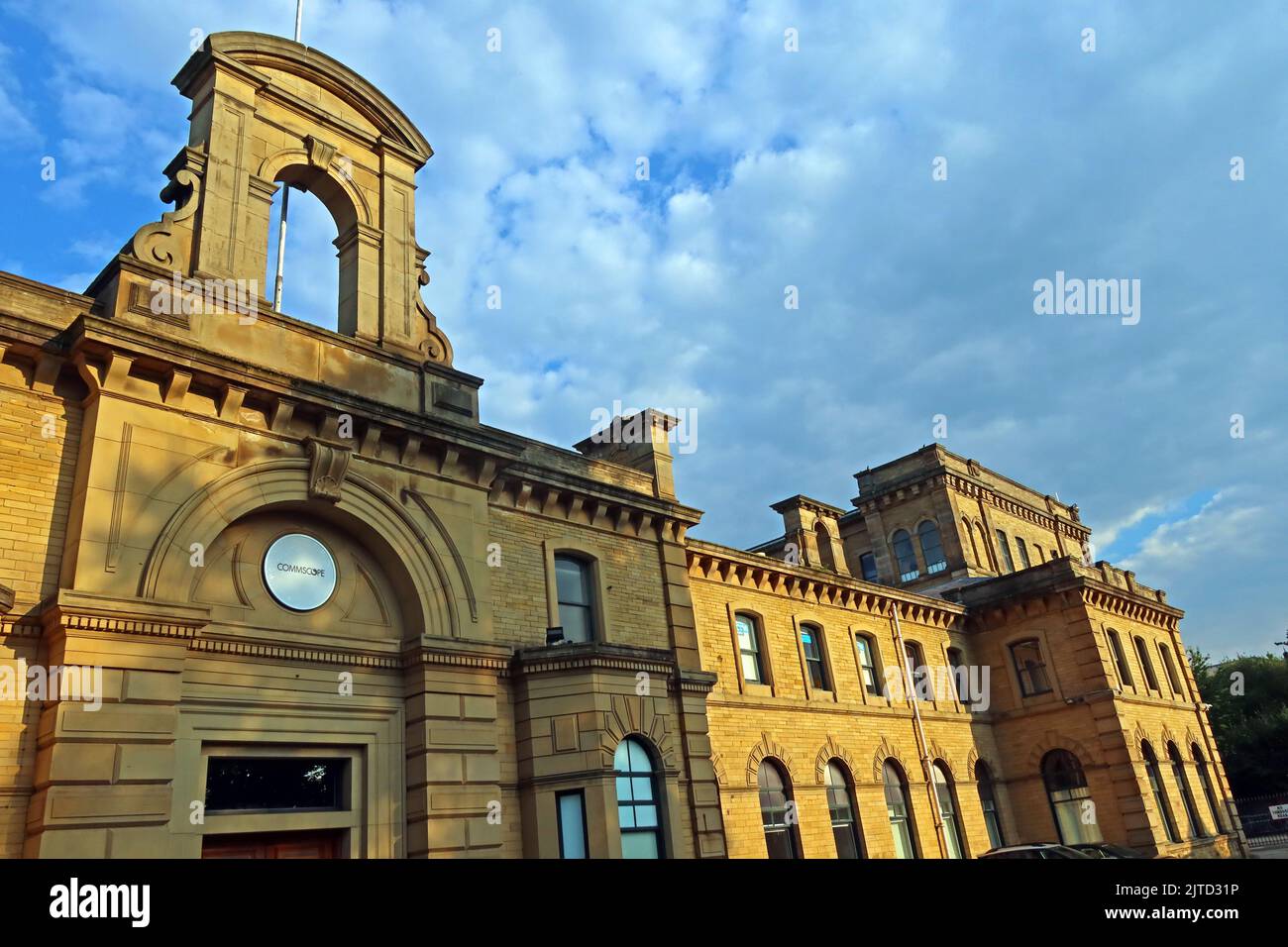 Bâtiments classés au patrimoine mondial de Saltaire, Shipley, Bradford, West Yorkshire, Angleterre, ROYAUME-UNI, BD18 3LA Banque D'Images