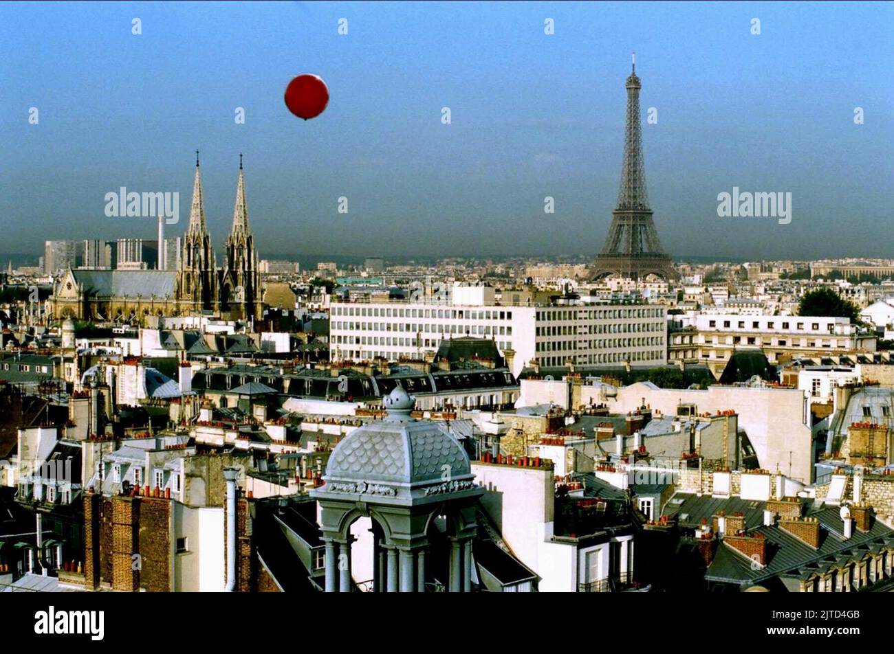 LE BALLON ROUGE AU-DESSUS DE PARIS, VOL DU BALLON ROUGE, 2007 Banque D'Images
