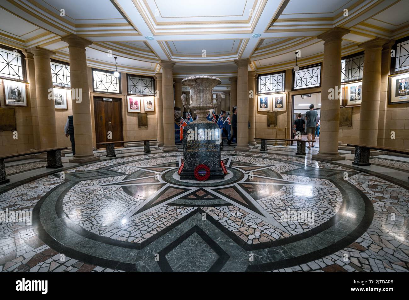Brisbane, Queensland, Australie - intérieur historique du Masonic Memorial Center Banque D'Images