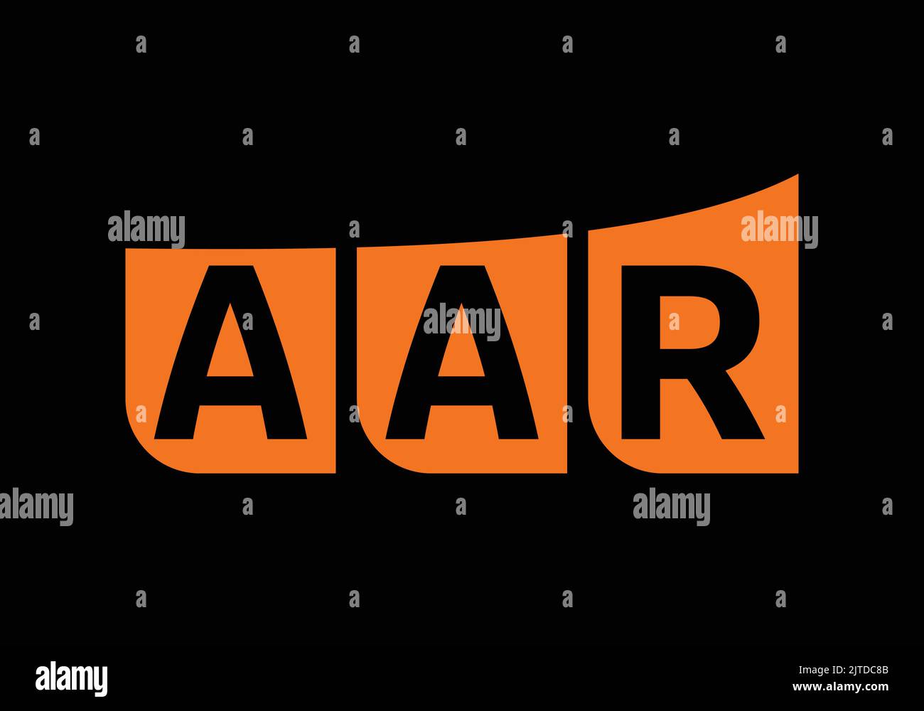 AAR logo Design Template for Multiuse initial Monogram Letter a a r logo Design Vector Template Letter AAR logo Design Illustration de Vecteur