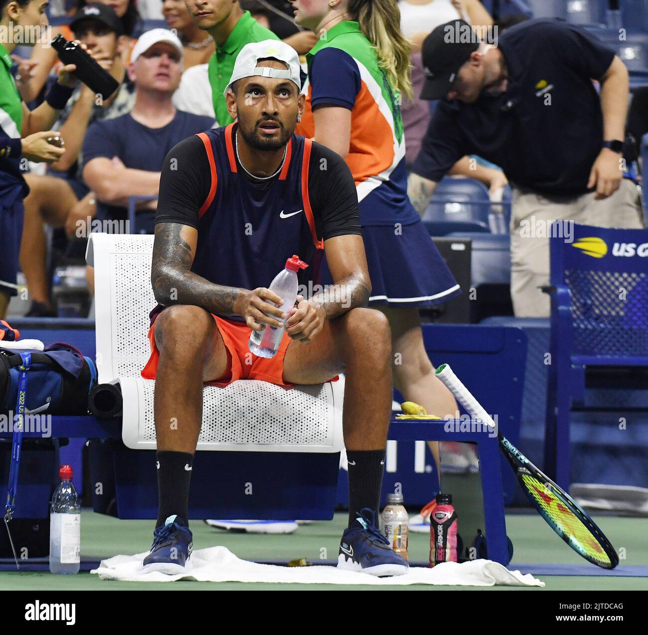 New York, GBR. 29th août 2022. New York Flushing Meadows US Open Day 1 29/08/2022 Nick Kyrgios (AUS) match du premier tour Credit: Roger Parker/Alay Live News Banque D'Images