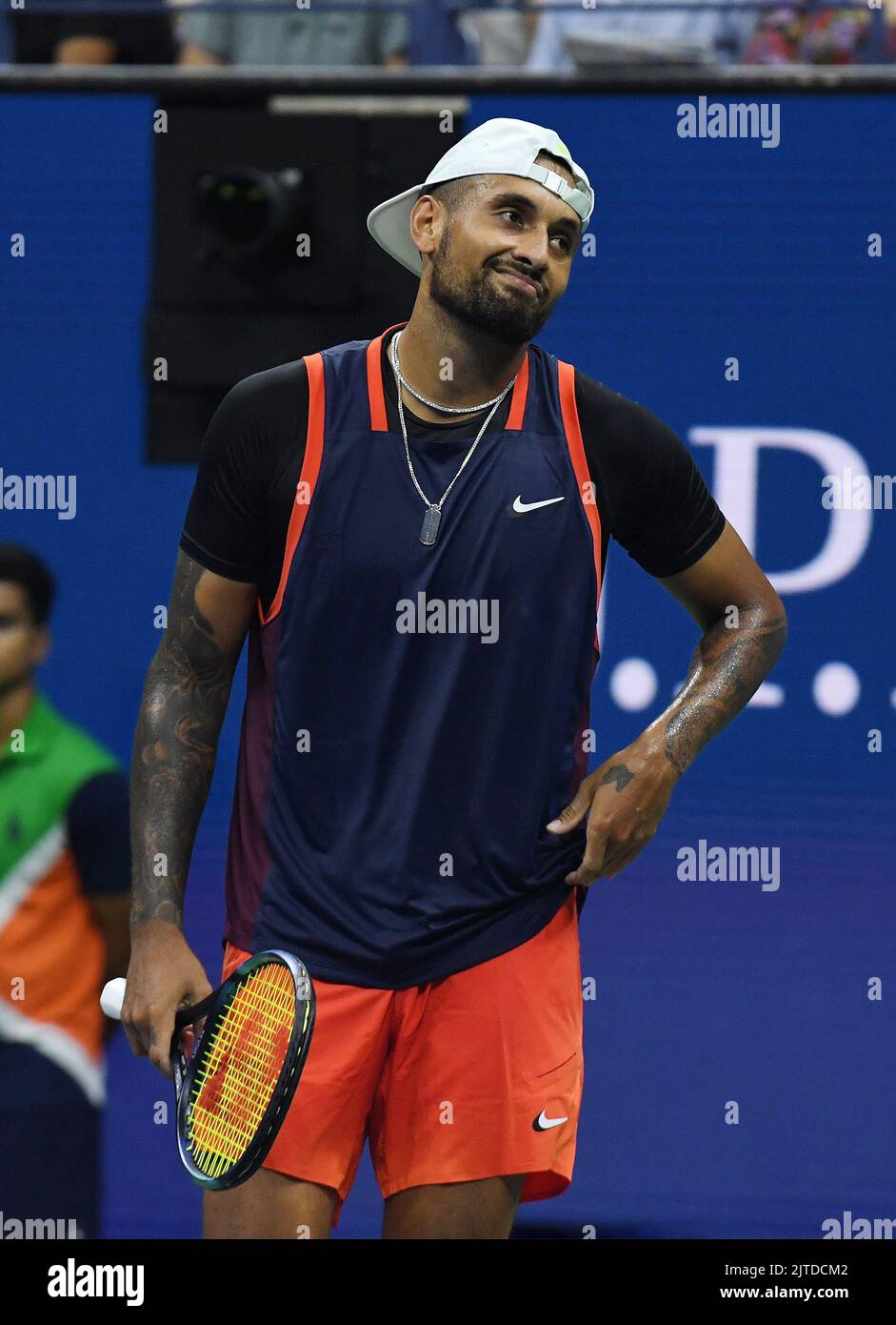 New York, GBR. 29th août 2022. New York Flushing Meadows US Open Day 1 29/08/2022 Nick Kyrgios (AUS) match du premier tour Credit: Roger Parker/Alay Live News Banque D'Images