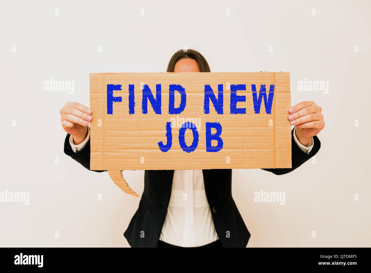Écriture affichage du texte Rechercher un nouveau travail. Concept signification recherche de