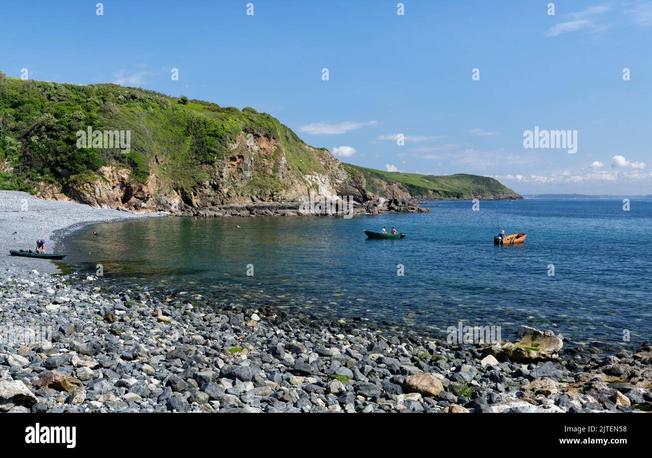 Porthallow Cove, The Lizard, South Cornwall, Royaume-Uni, juin 2021. Banque D'Images