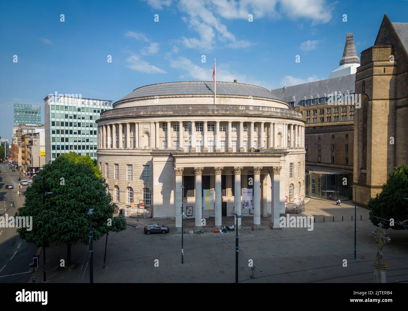 Bibliothèque centrale de Manchester Banque D'Images