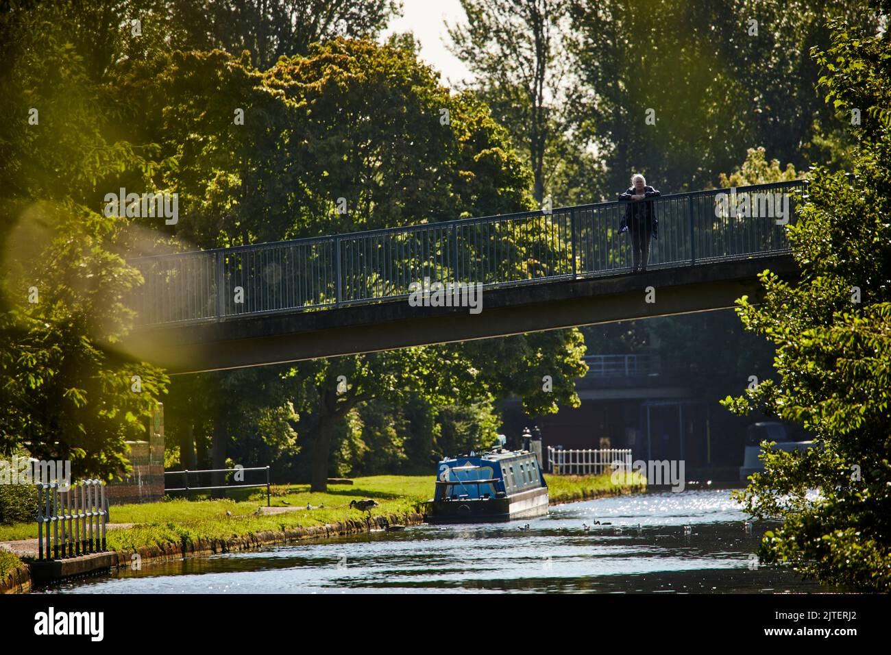Runcorn, Cheshire, le canal de Bridgewater Banque D'Images
