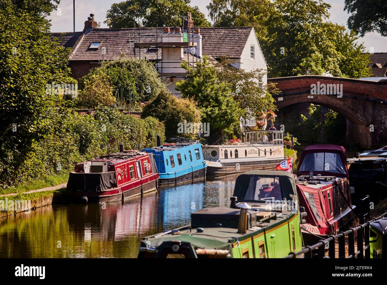 Lymm, Cheshire, le canal de Bridgewater Banque D'Images