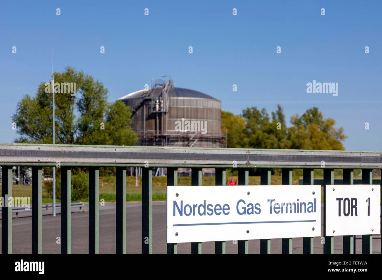 Terminal de gaz Nordsee Banque D'Images