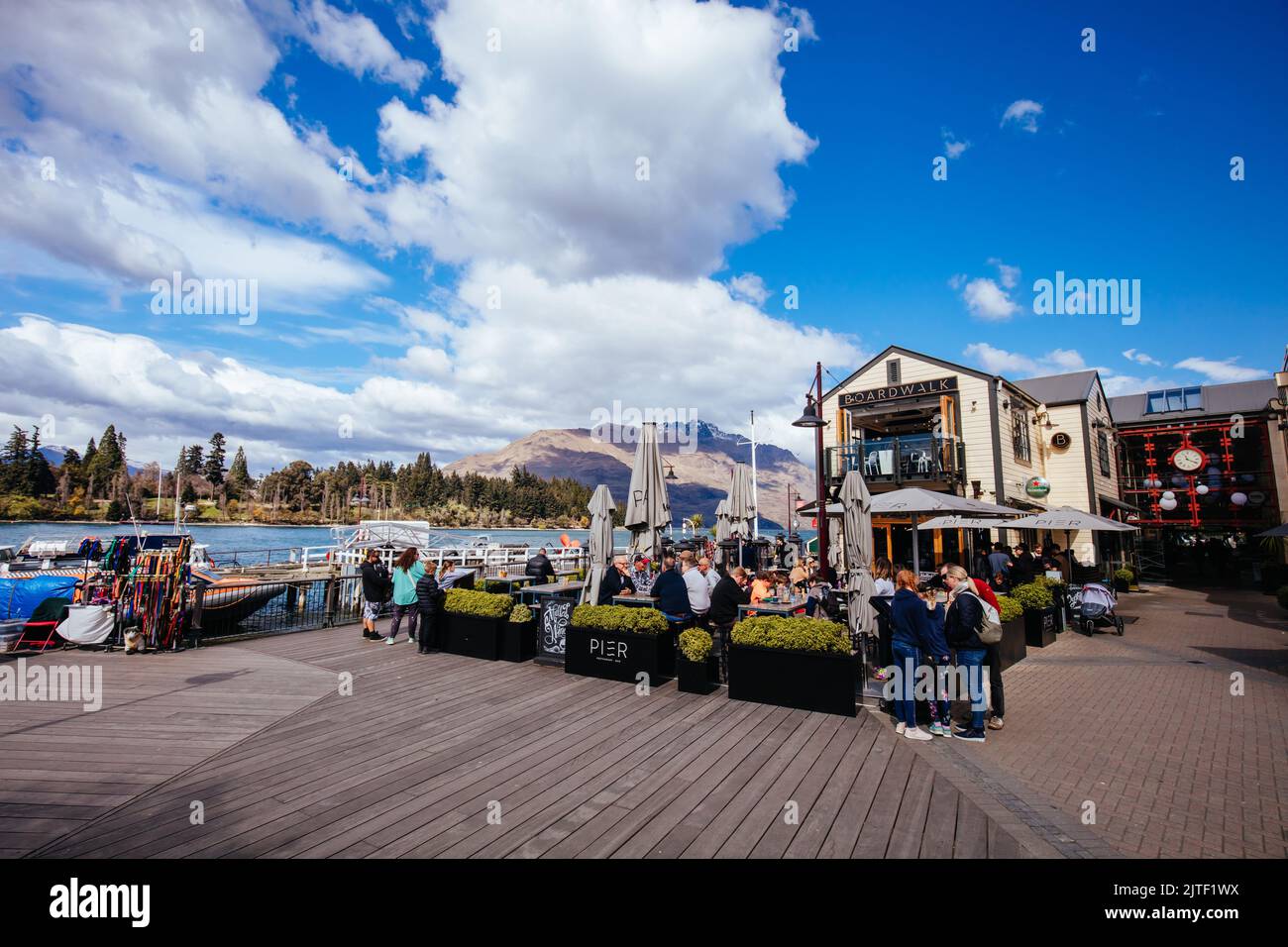 Centre-ville de Queenstown en Nouvelle-Zélande Banque D'Images