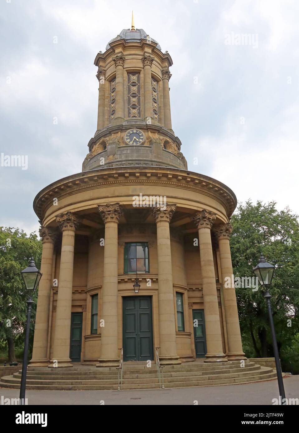 Église réformée unie de Saltaire, Victoria Road, Saltaire, West Yorkshire, Angleterre, ROYAUME-UNI, BD18 3LF Banque D'Images