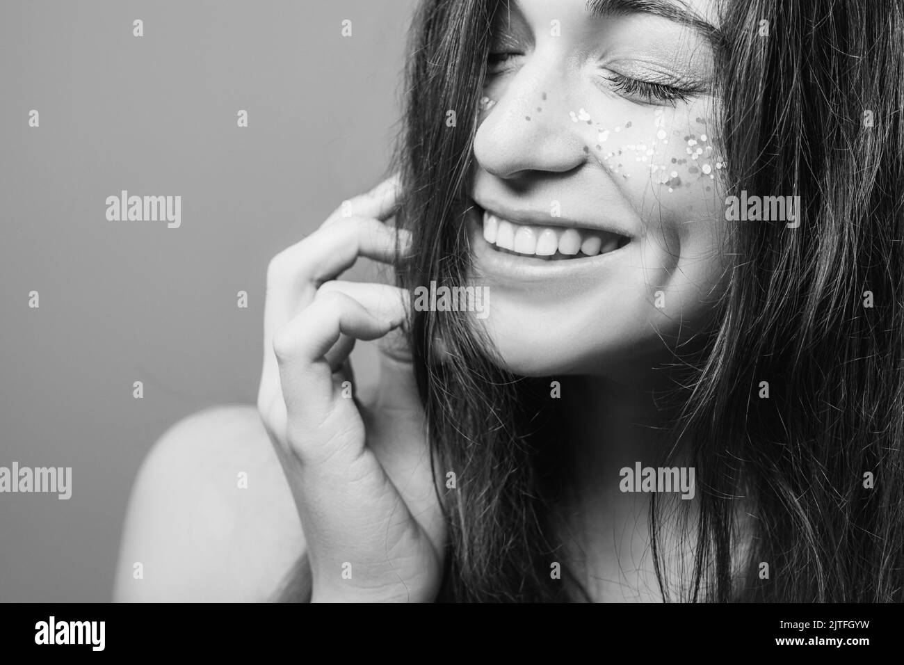 Positiv emotion Banque d'images noir et blanc Alamy