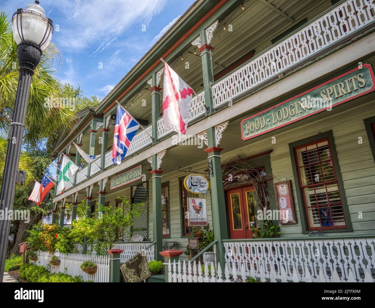 Florida House Inn dans le village de Fernandina Beach sur Amelia Island Florida USA Banque D'Images