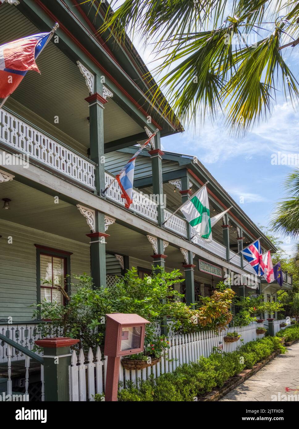 Florida House Inn dans le village de Fernandina Beach sur Amelia Island Florida USA Banque D'Images